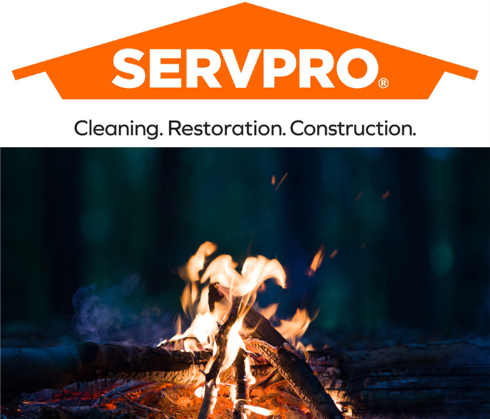 A small campfire is shown with the SERVPRO logo above it